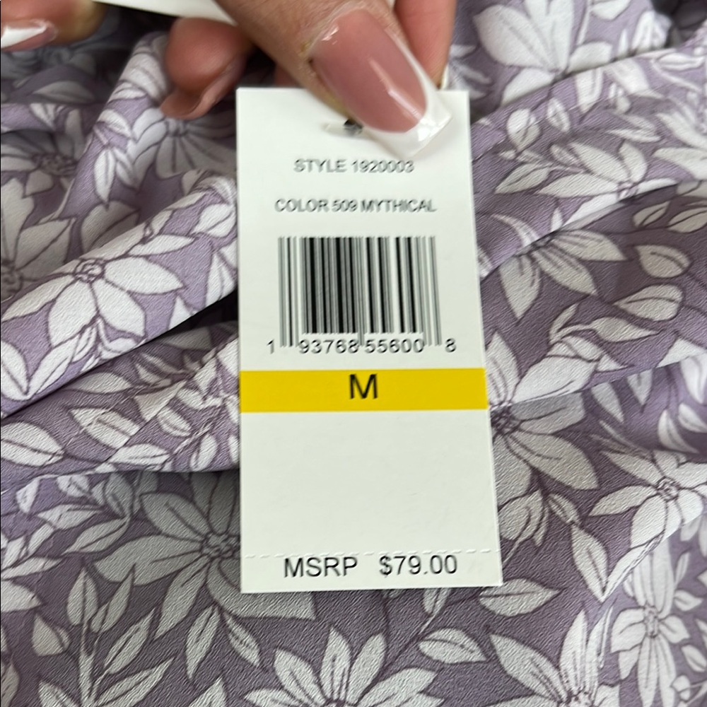 1. State Purple Tank Top Blouse - Picture 6 of 6